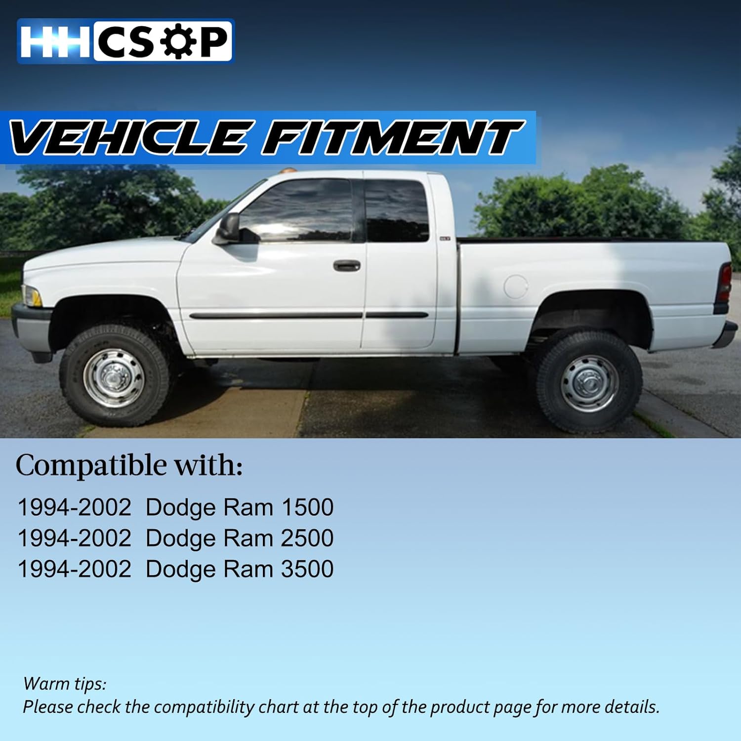 Front Driver Side Door Lock Latch Actuator Motor Replacement for Dodge Ram 1500 2500 3500 Pickup1994 1995 1996 1997 1998 1999 2000 2001 2002, Left, 931-634 55075357 55076077