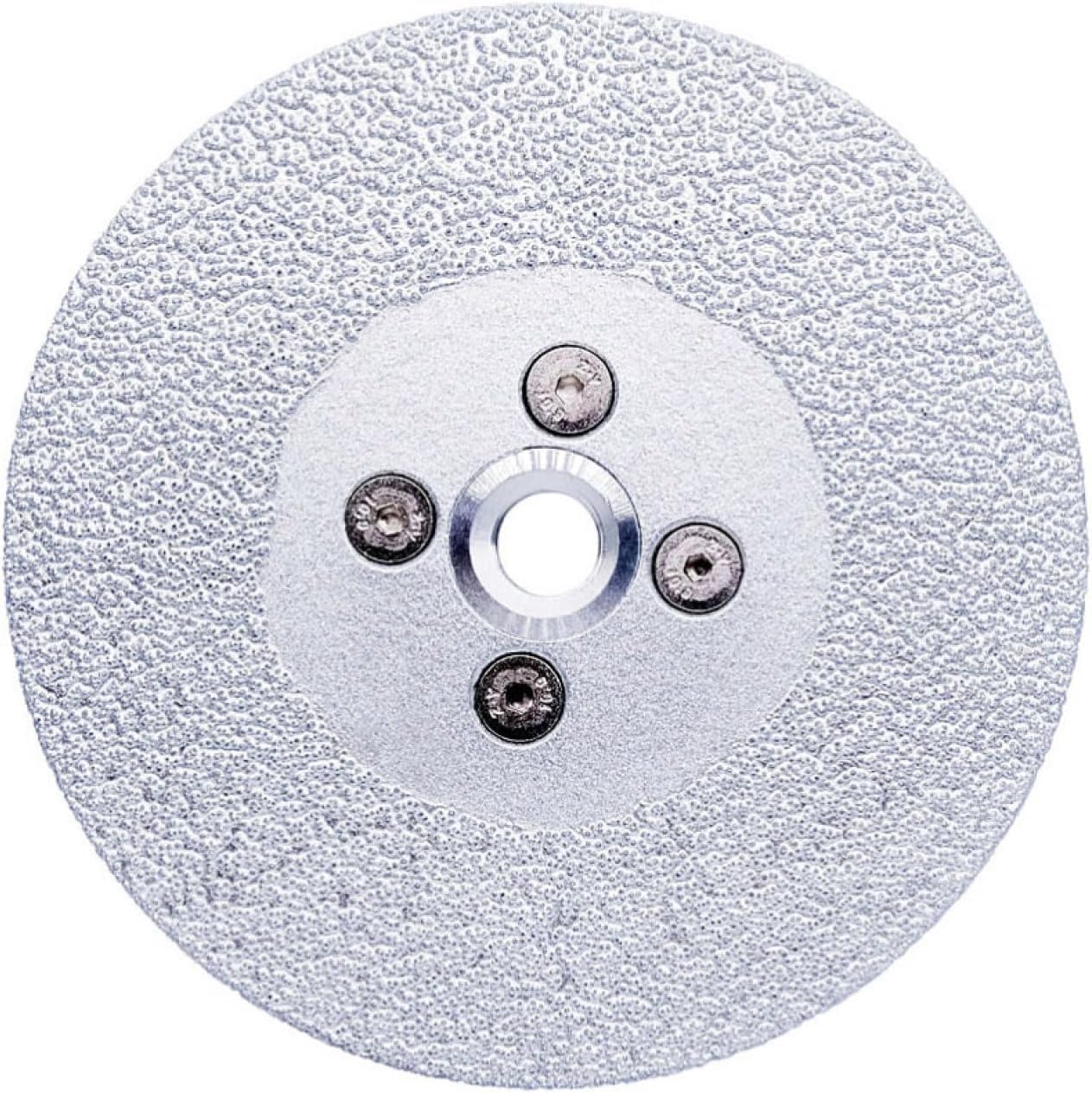 Dischi da taglio diamantati per smerigliatrici an Mola abrasiva brasata sotto vuoto da 1 pezzo, 125 mm, doppia faccia, con flangia, filettatura M14 5/8-11, sega multiuso, filettatura M14(5 8 11 thread