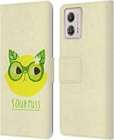 Vista 7 de Head Case Designs Funda de piel con licencia oficial de Planet Cat Black Forest Gato Puns compatible con Motorola Moto G53 5G