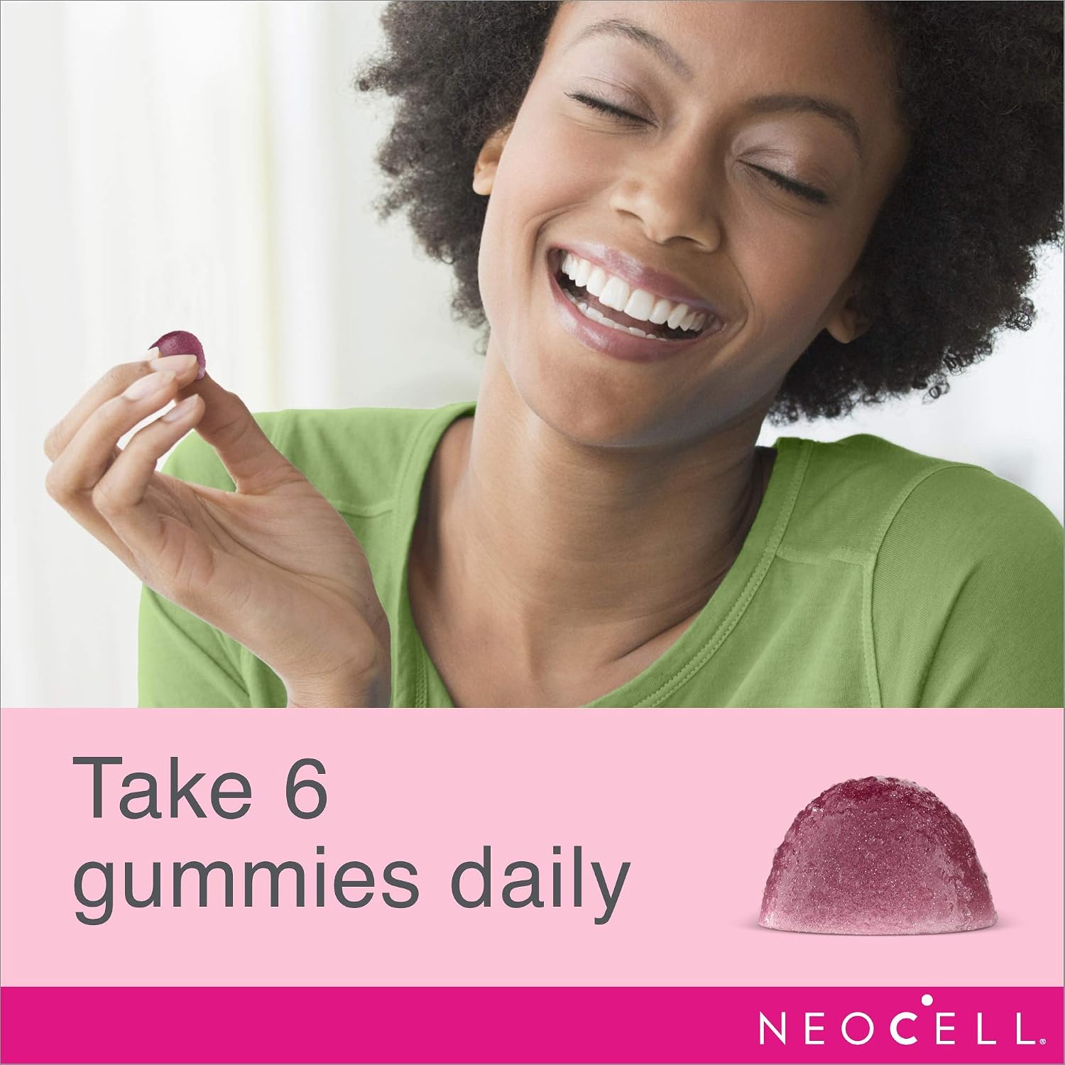 NeoCell Gummy Glow with Collagen and Biotin, Non-GMO and Gluten Free, Berry, 120 Gummies