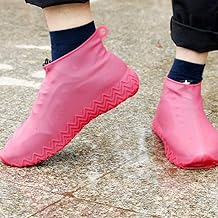 Waterproof Silicone Shoes Covers and Reusable Rain Boots for Cycling,Outdoor,Camping,Fishing,Garden,Shoe Covers(Multi) Large Size