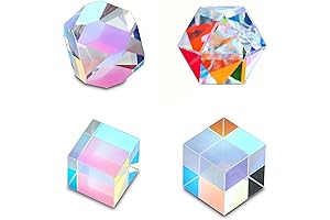 Prisms Bulk: Optical Glass X-Cube Prism Set for Education and Photography