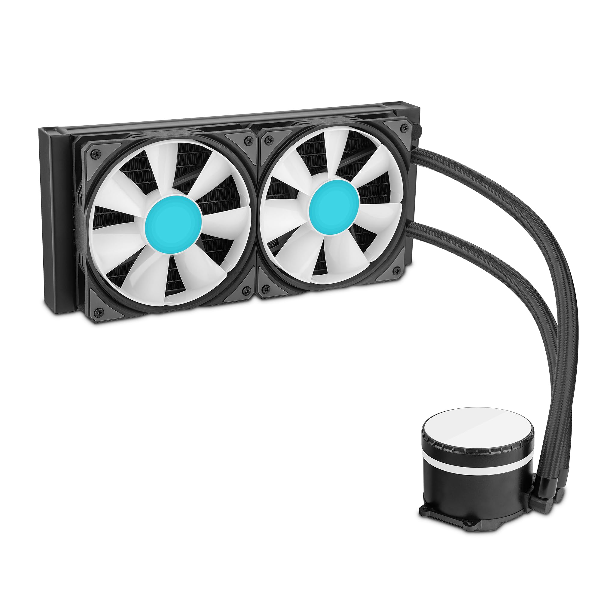 Yeyian Sistema di Raffreddamento Liquido AIO per CPU Intel AMD Serie PC Gaming per Computer Desktop Silenzioso PWM | 2 Ventole ARGB 240 mm | 2000 RPM | (Nuovo 2024)