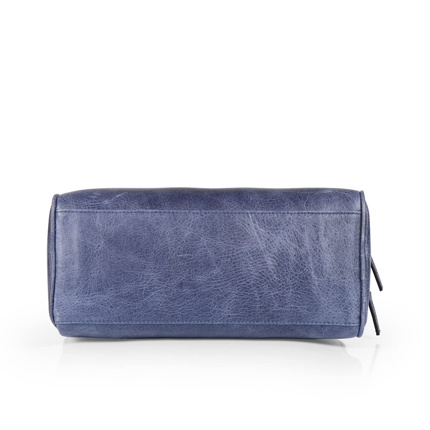 Londo Borsa da viaggio in vera pelle con due scomparti, unisex