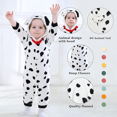 Miniatura 24 de TONWHAR Baby Boy's Girl's Animal Bodysuit Infant And Toddler's Romper Jumpsuit Halloween Costume Partywear Mono marrón