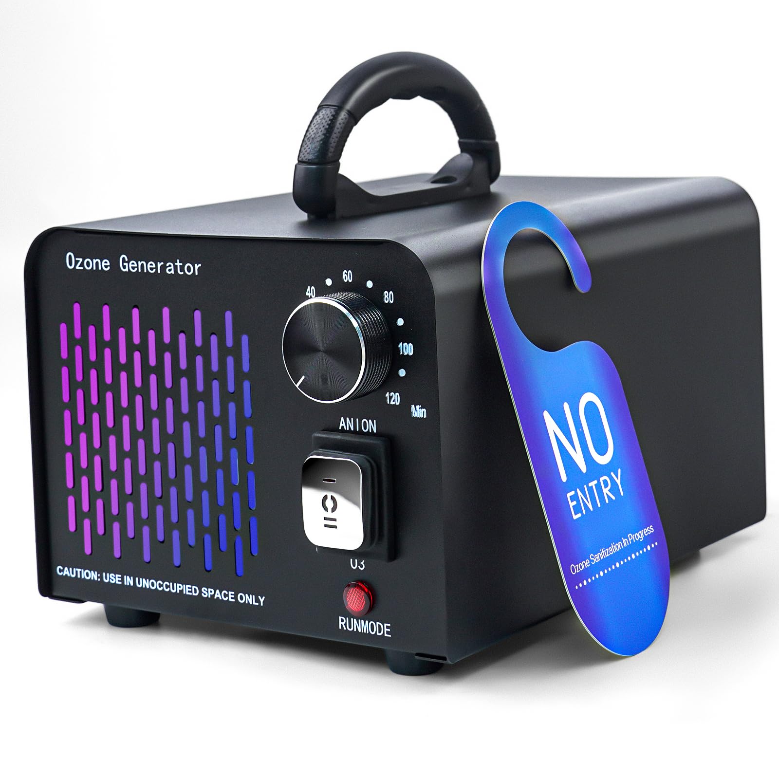 Ozone Machine Generator 46,000 Mg/H Negative Ion Ionizer Ozonics High Capacity Ozone Odor Eliminator Ionizer Air Purifier Deodorizer for Home, Basement, Smoke and Pet Room