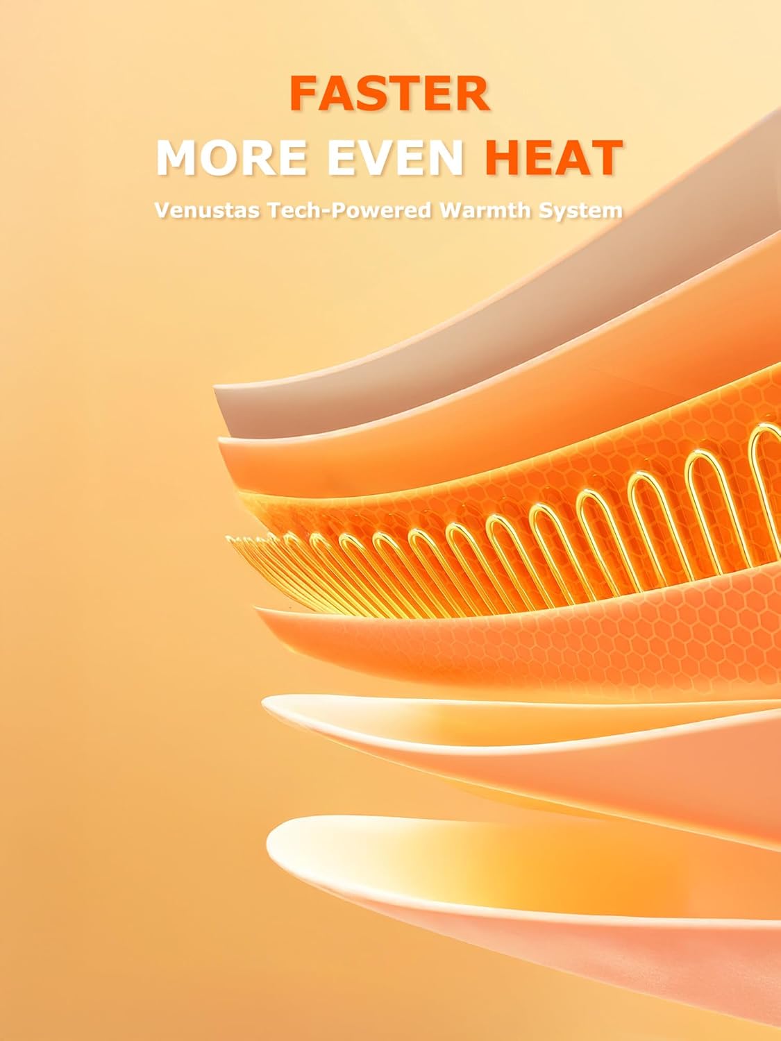 Venustas Men's Softshell Heated Jacket (Black, Medium) with 7.4V Battery Pack Included and One Extra Ultra-Compact 7.4V Battery