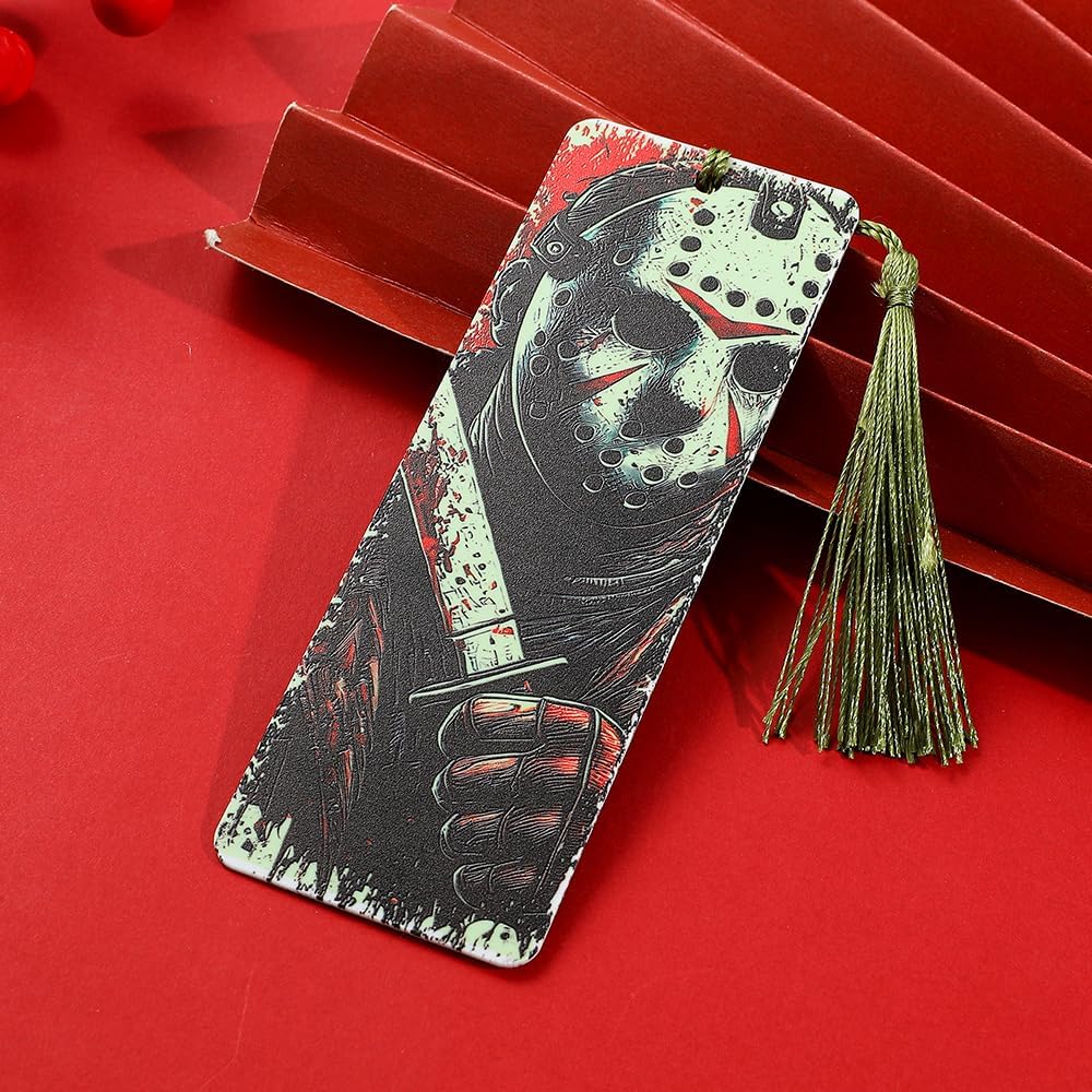 4 Styles Clown Halloween Character Acrylic Reading Bookmarks Set image 5