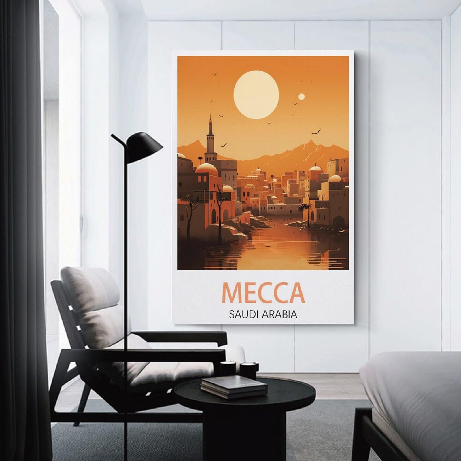 Poster Ou Toile De Voyage Style Rétro Vintage – Fes – Maroc – Décoration Murale World Travel Holiday (30 X 45 Cm