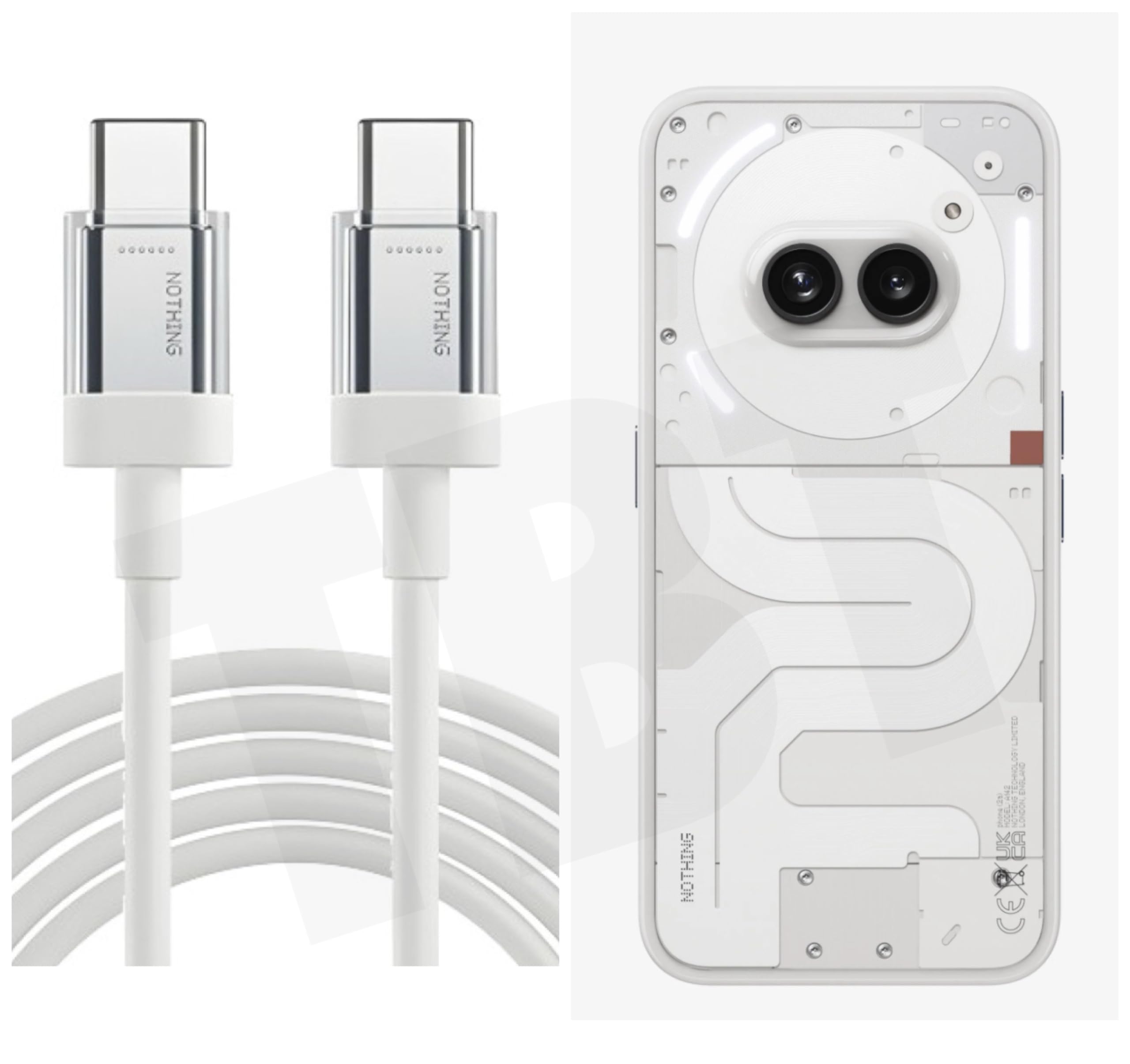 Type C to Type C USB Cable for Nothing Phone 1 USB Cable Original Like | PD Charger Cable | Rapid Quick Dash Fast Charging Cable | Data Sync Cable | 65W Type C to Type C CableOnly ( White) (B0D6GR2137) Amazon Price History, Amazon Price Tracker