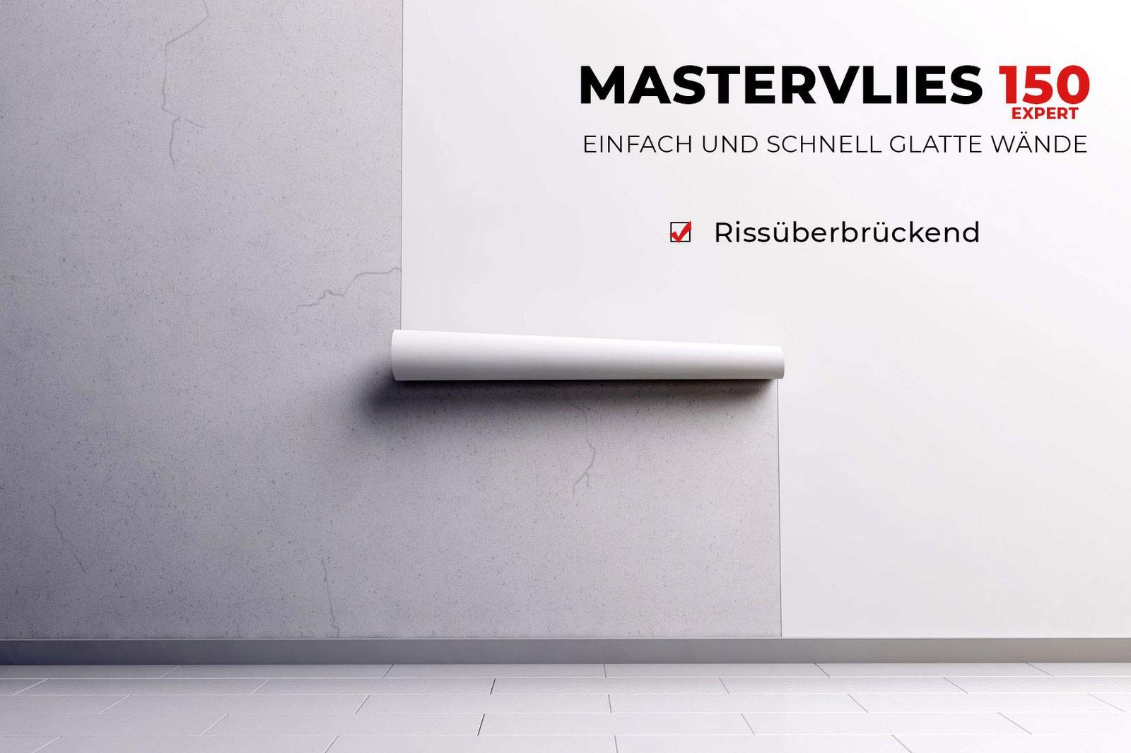 8x Glattvlies Renoviervlies Tapete Mastervlies Expert 150g | 150m²
