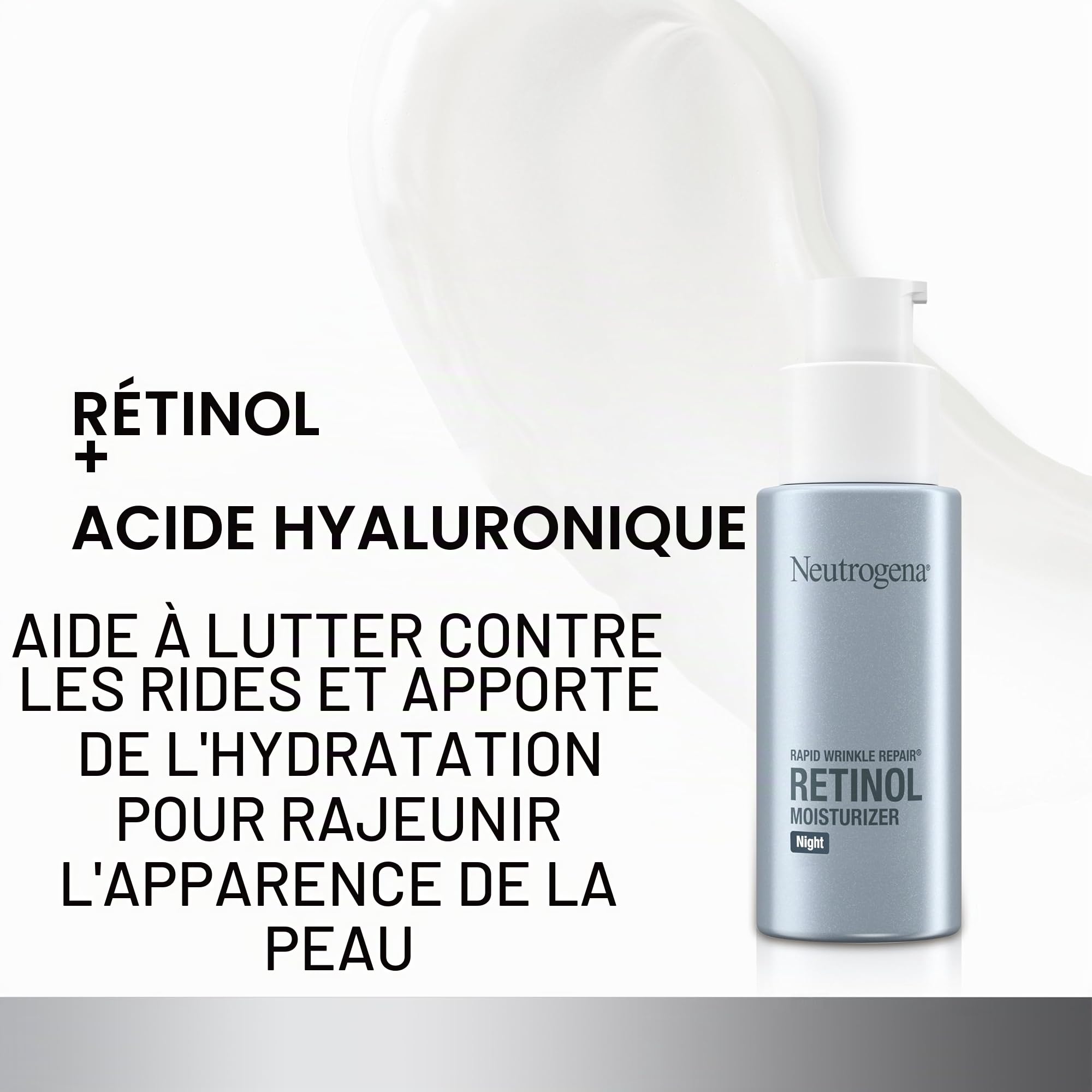Neutrogena Hydratant De Nuit Rapid Wrinkle Repair - Estompe L'Apparence Des Rides Résultats Visibles En Une Semaine 30 Ml