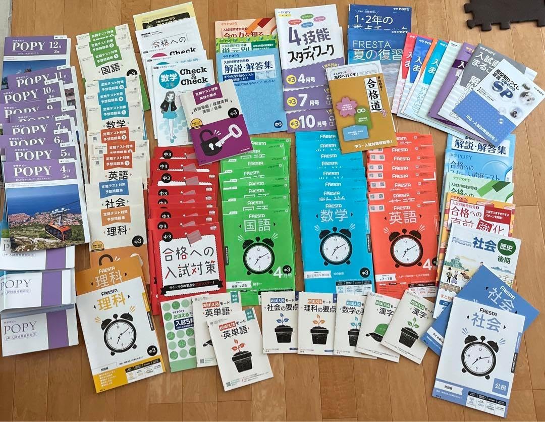 月刊 中学ポピー 中3 教材 国語 数学 英語 理科 社会 高校受験 一年分 月刊 中学ポピー 中3 教材 国語 数学 英語 理科 社会 高校受験 一年分