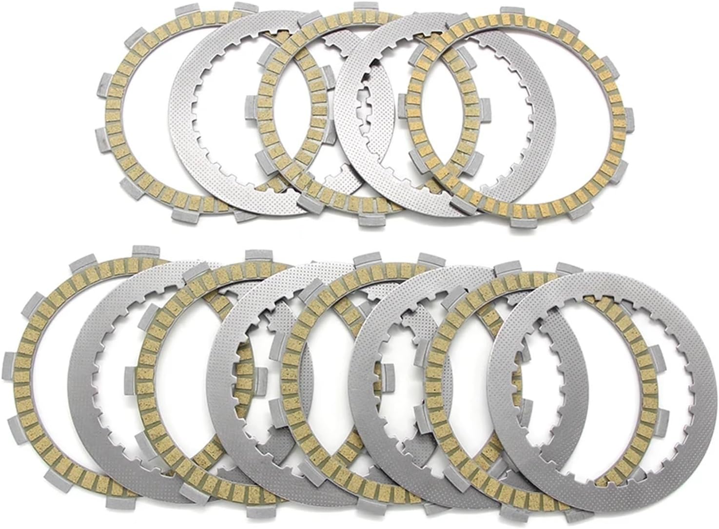Motorcycle Clutch Friction Disc Plate Kit for SV400N SV400SN SV650 ABS & More - OEM Replacement Parts