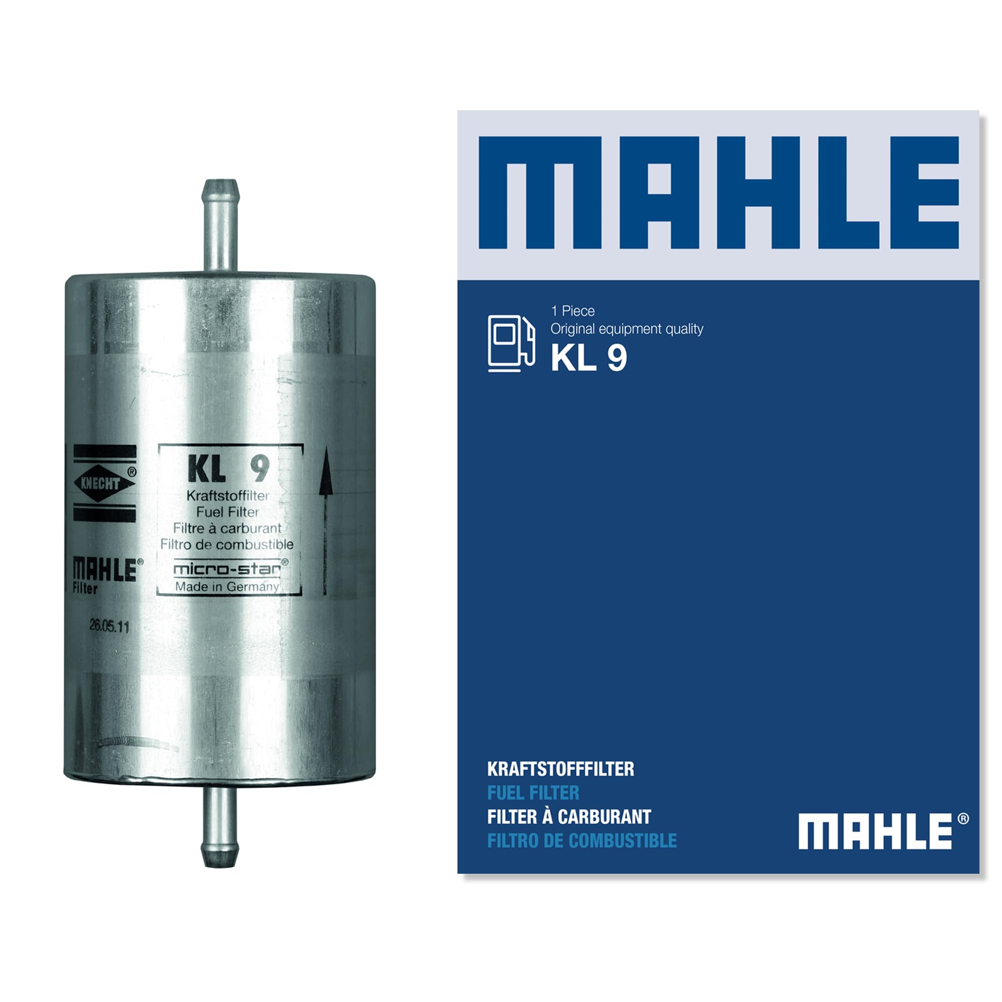 Fuel filter In-Line Filter KL 9 MAHLE for BMW ALFA ROMEO RENAULT CITROËN PEUGEOT