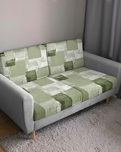 Miniatura 3 de Fundas de cojín elásticas para sofá, seccional, individual, en forma de T, con parte inferior elástica, diseño abstracto moderno, arte callejero,