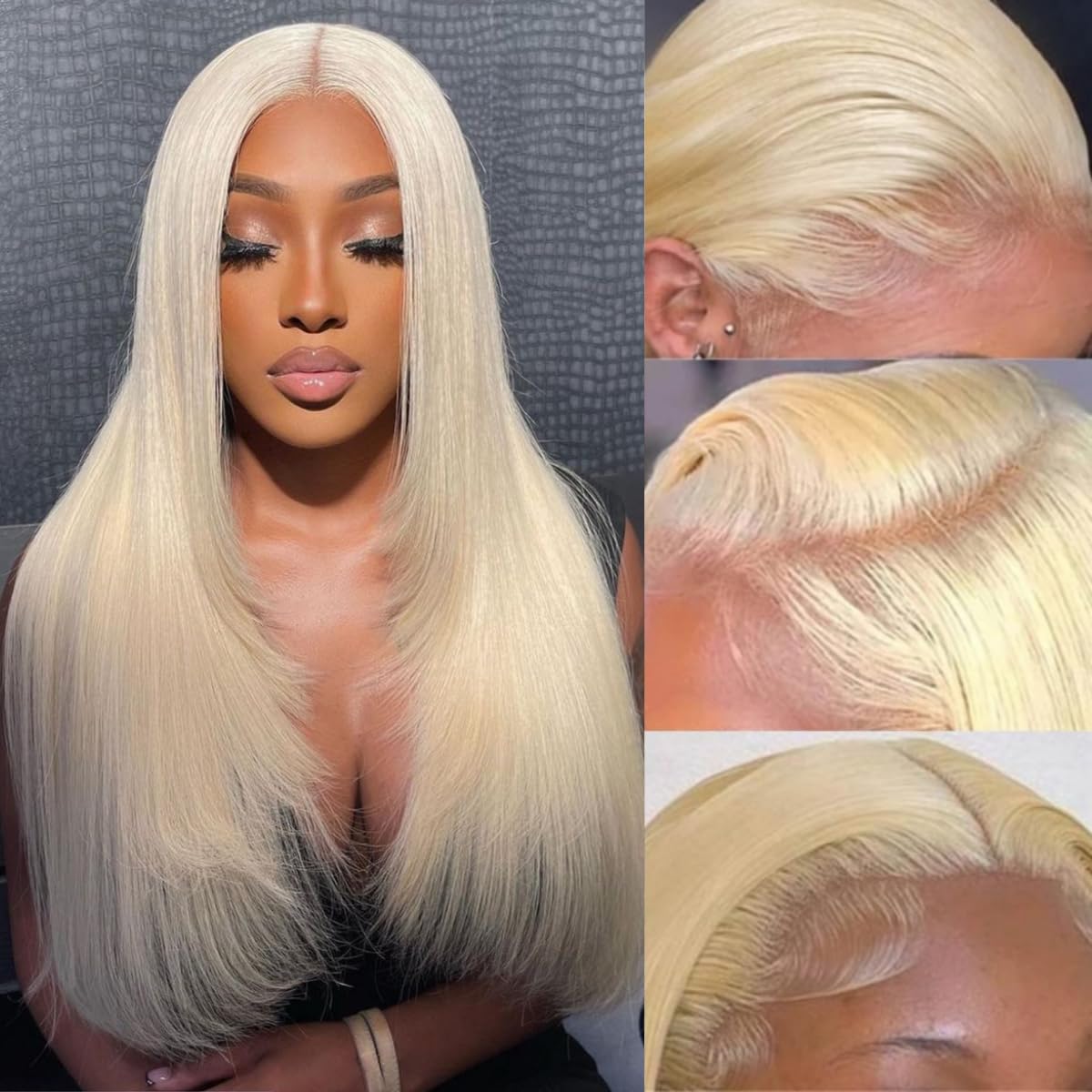 LIKE HER 613 Blonde Lace Front Wigs Human Hair 13×4 HD