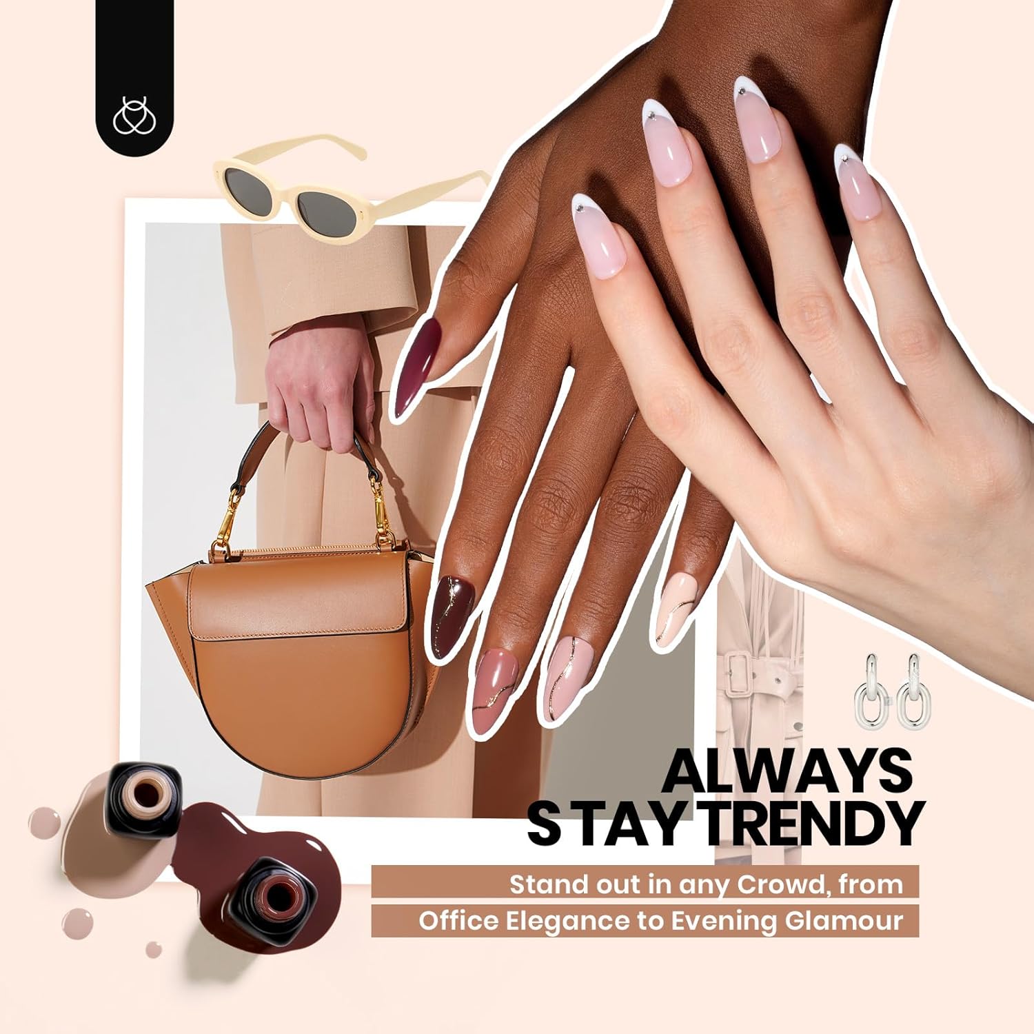 Beetles Gel Nail Polish Kit with U V Light-76PCS Chic Outfits 45 Colors Gel Polish Starter Kit with Beetles Chrome Nail Powder Metallic Mirror Effect Holographic Aurora Iridescent Nail Art Decoration