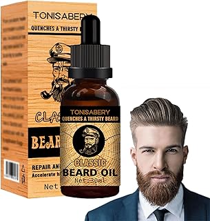 Óleo para barba | Barba Natural Mens,Condicionador barba óleo crescimento barba, bálsamo natural para barba para crescimento barba mais rápido e mais grosso,