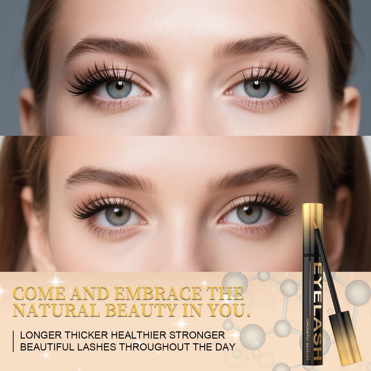Lash Serum for Eyelash Growth, Premium Lash Enhancing Serum with Advanced Formula Volumizing Longer Fuller and Thicker Looking Lashes, Eyelash Growth for Sensitive Eyes (5 mL) - Image 2