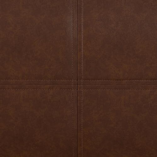 Miniatura 45 de SIMPLIHOME Brody - Puf cuadrado grande de 30 pulgadas de ancho, color gris envejecido, otomana de piel sintética vegana, reposapiés o asiento