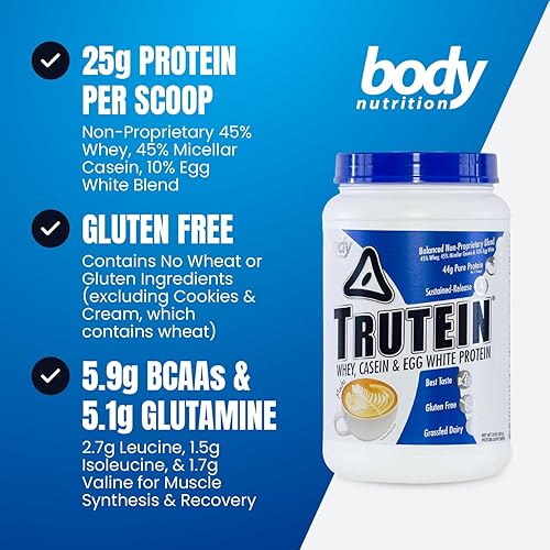 Vista 45 de Body Nutrition Trutein Mezcla de proteínas