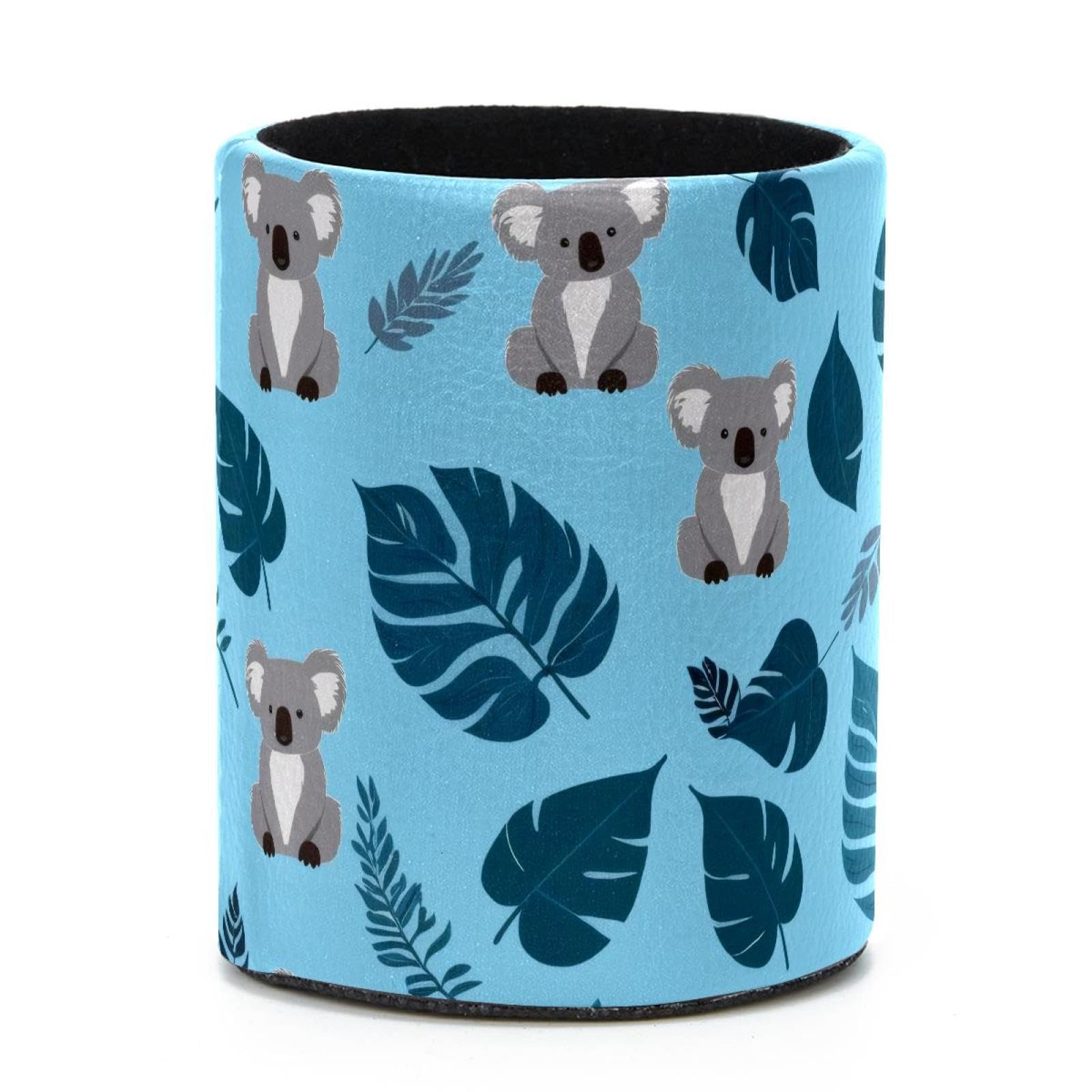 VAPOKF Round Pencil Holders for Desk, Cute Koala Pen Holders Pen Pot Makeup Brushes Storage Desktop Stationery Supplies Organiser for Home Office