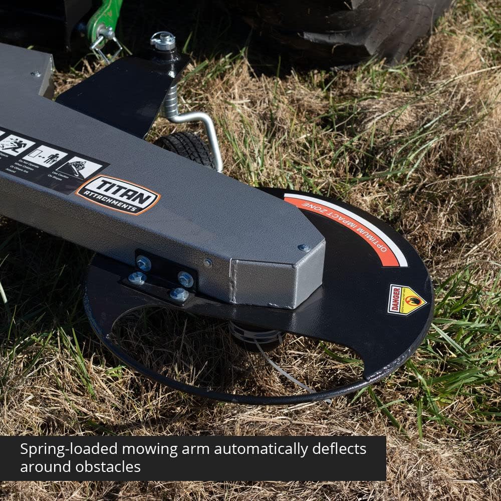 Titan Attachments 3 Point Trimmer Lawn Mower Attachment Fits Category 1 Tractors, Mow Fence Lines 3X Faster : Patio, Lawn & Garden