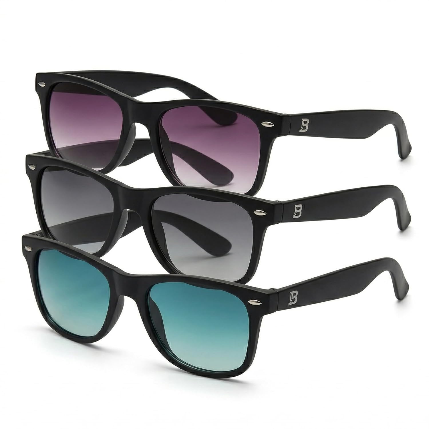 Zakhira Hub Unisex Square Frame UV Protection Trendy Eyewear Sunglasses