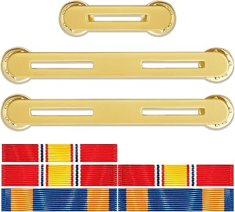 Military Ribbon Holding Bar 1 and 2 Ribbon Mounting Bar for Uniforms Organizer Holder
