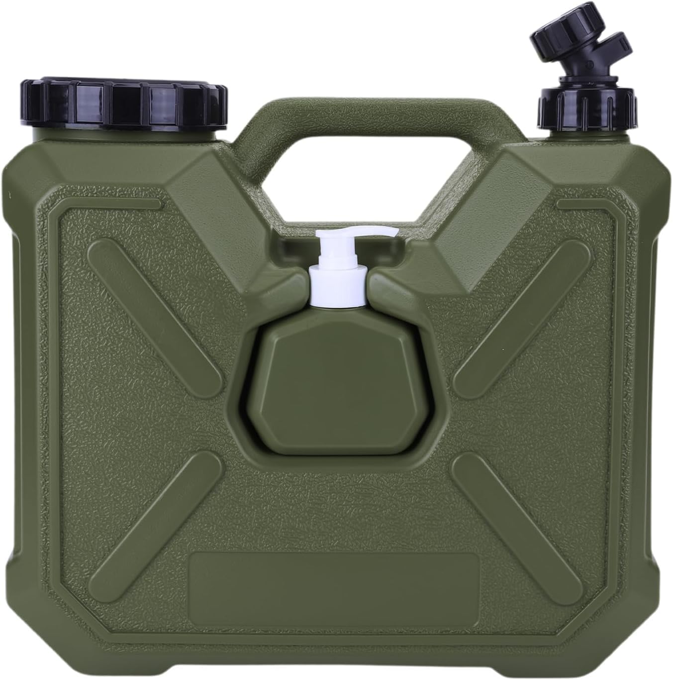 ASIEIT 4.76 Gallon (18L) Camping Water Container with Spigot, Portable Water Jug with Hand Sanitizer Bottle BPA Free Water Storage Tank, Camping Bucket for Outdoor Hiking, Emergency Storage