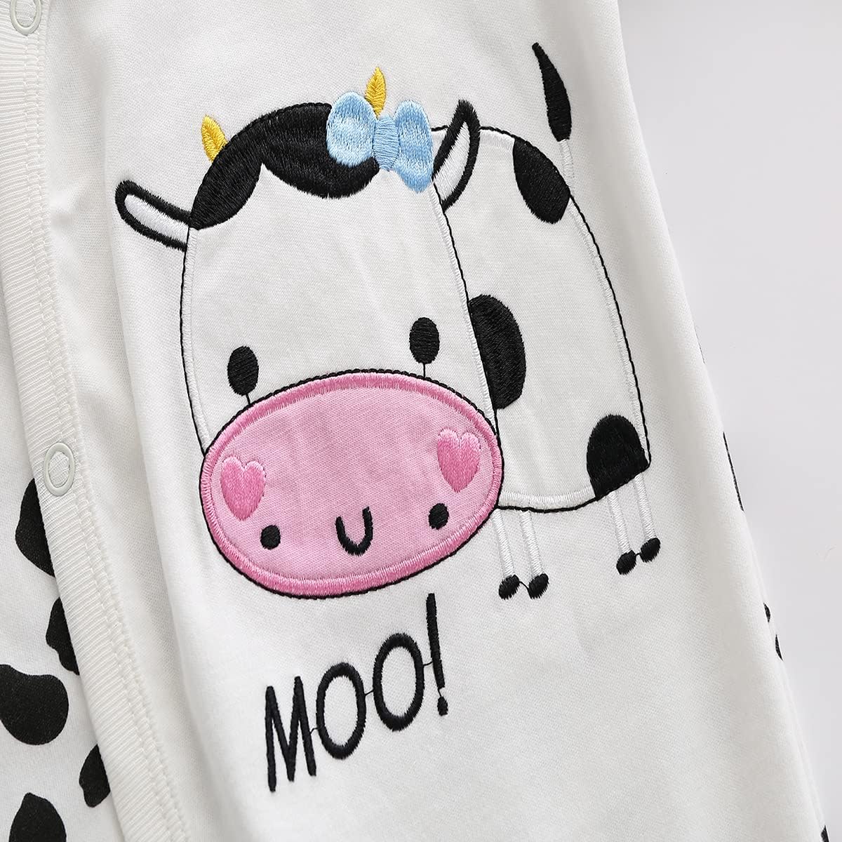 Baby One Piece Romper Soft Cotton Sleepwear Footed Jumpsuit for 0-12 Month Infant - Image 3