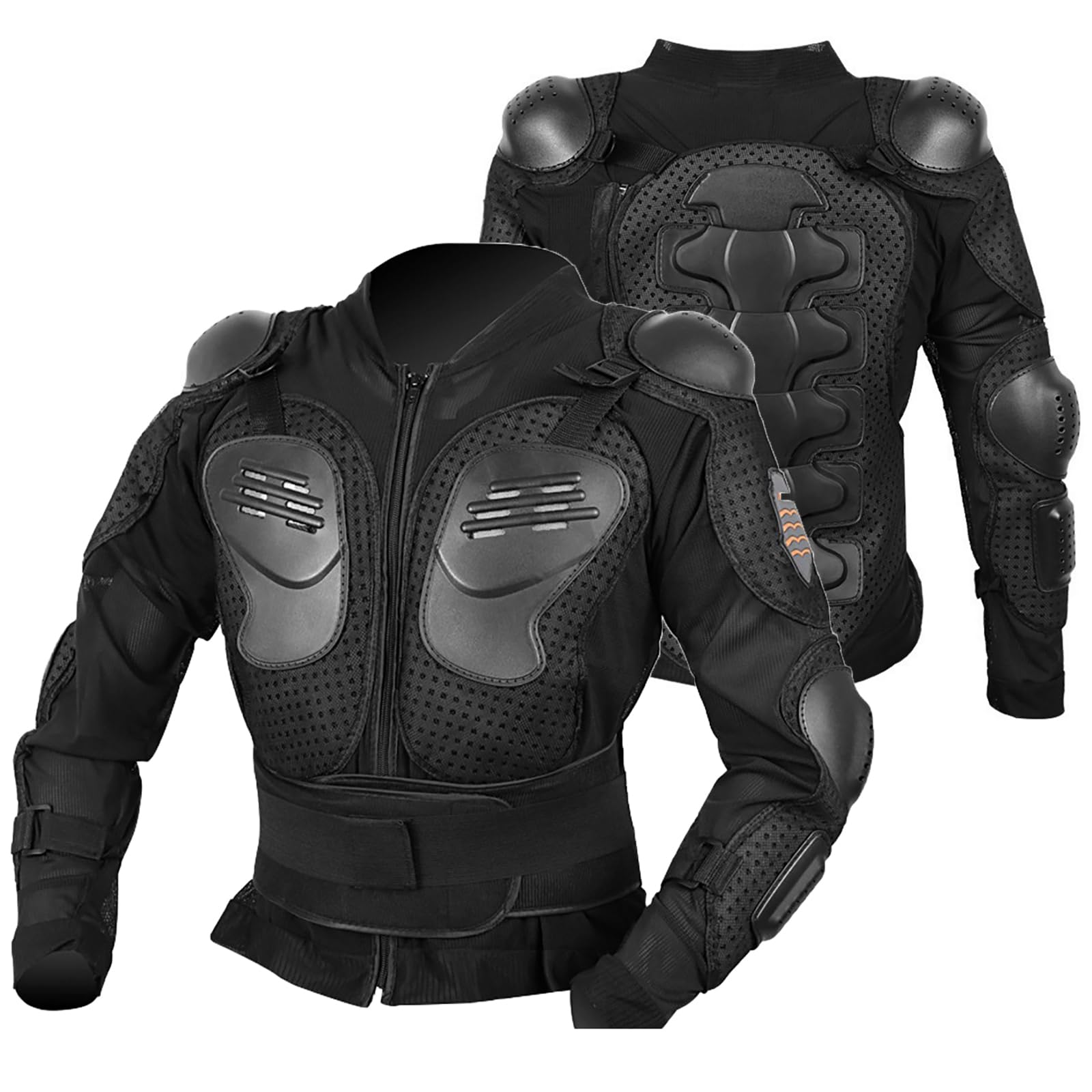 Chaqueta De Protección Integral Hombre para Motociclista, Protector De Pecho Y Espalda, Chaqueta Transpirable para Motocross, Moto De Cross Y ATV