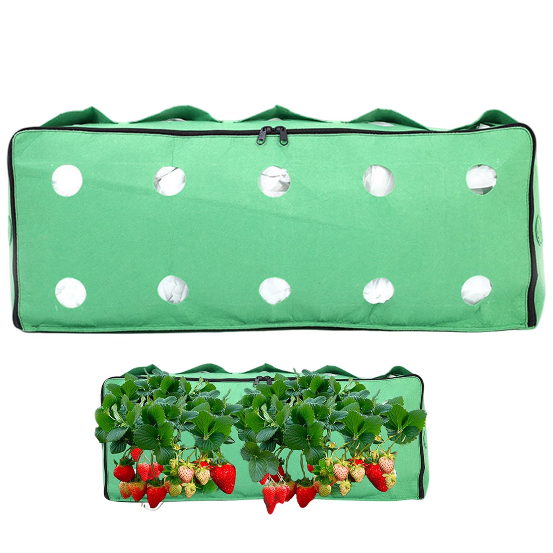 Bolsas de cultivo transpirables y gruesas para fresas y verduras