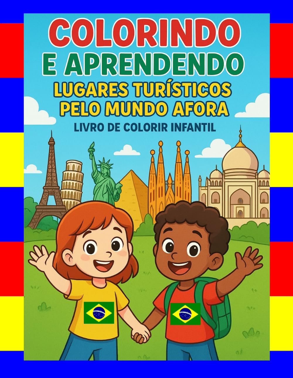 Colorindo e Aprendendo: Lugares Turísticos pelo Mundo Afora