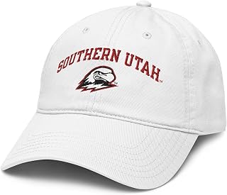Southern Utah Thunderbirds Arched White Officially Licensed Adjustable Baseball Hat