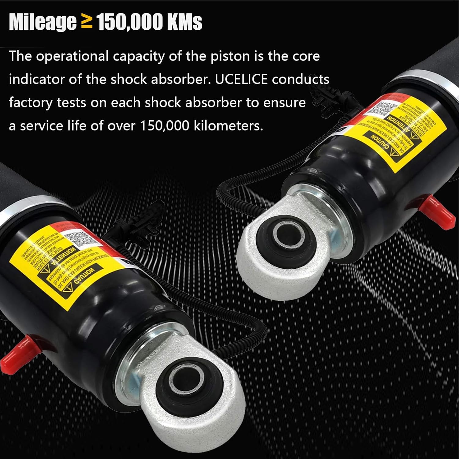 84176675 Rear Air Shock Strut Absorber，2 Pack Shock Absorbers Compatible with 2015-2021 Chevy Tahoe Suburban Cadillac Escalade ESV GMC Yukon XL Part # 23151122 23267007 23290661