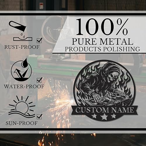 Miniatura 7 de Personalized DJ Metal Sign, Custom Name Music Wall Art, Disc Jockey Studio Decor, Turntable Themed Gift, Party Room Plaque, DJ Birthday Present,