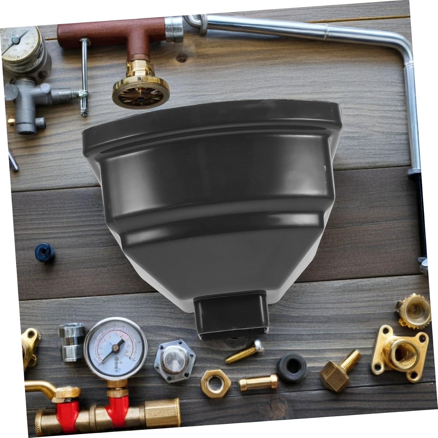 Gutter Downspout Rainwater Funnel 60x80mm Plastic Rainwater Collection Funnel Drainage Pipe Adapter for Home Roof Management