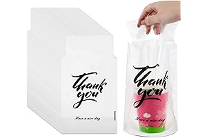 PerKoop 500 Pack Clear Single Drink Carriers