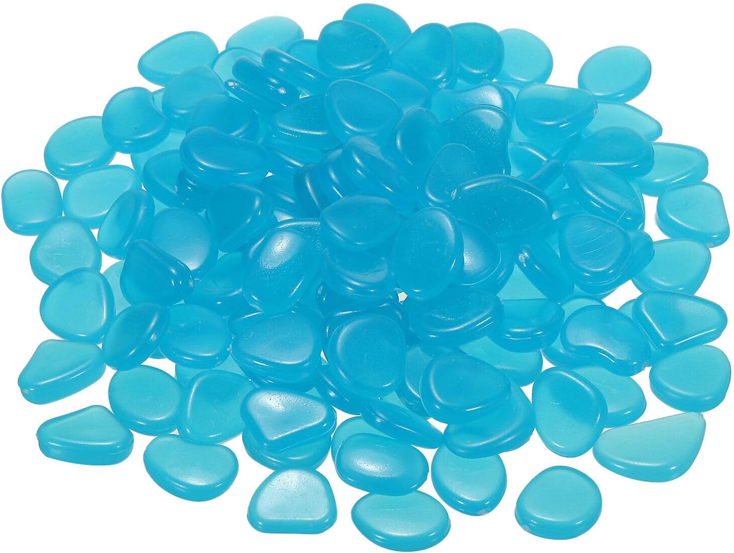 Home and Garden Parts 300pcs Glow Rocks 20-30mm Decoration Pebbles Luminous Stones Decor Blue #CN/251024/05819