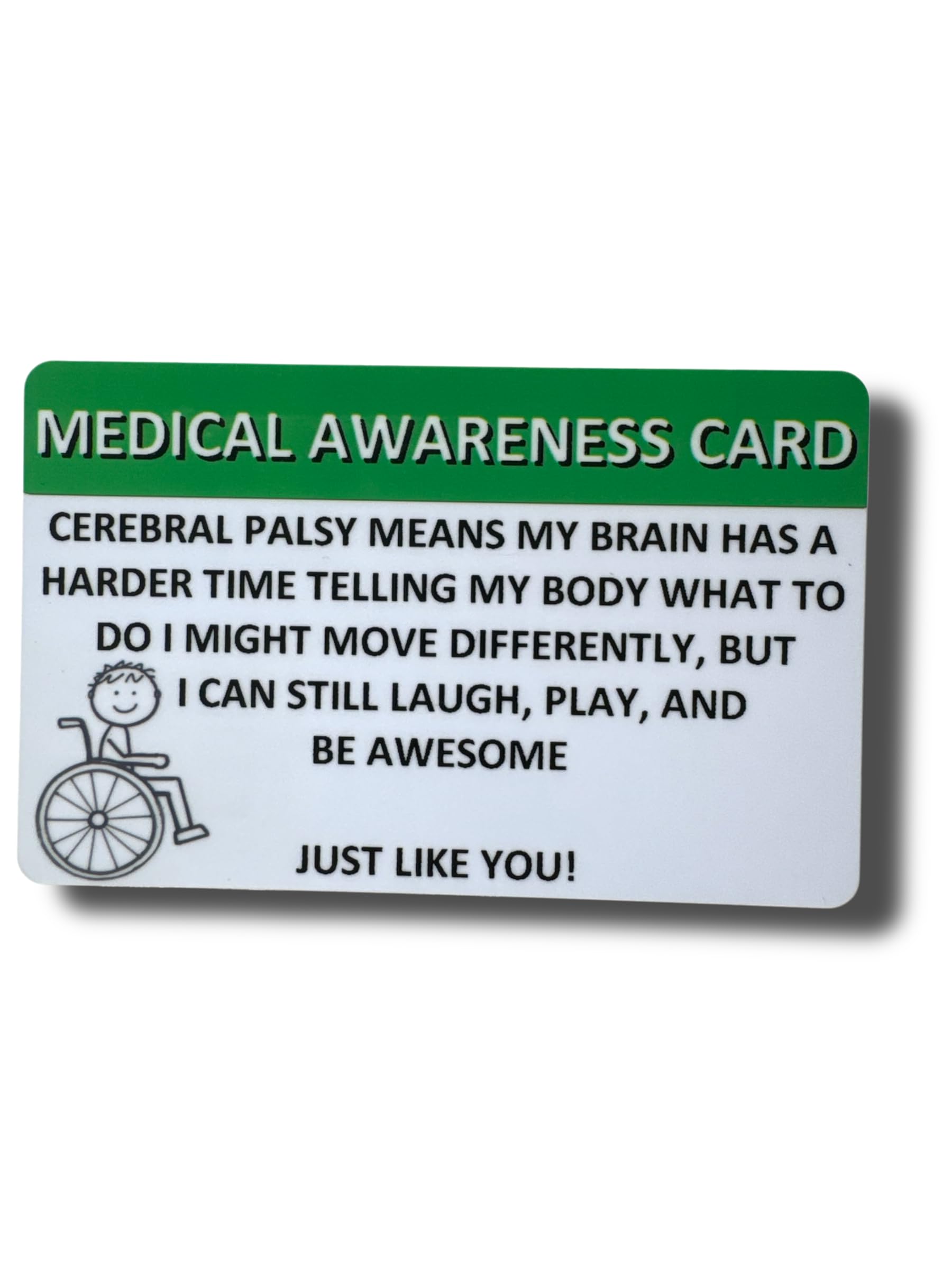 Medical Awareness Information Card (Cerebal Palsy) — image 1