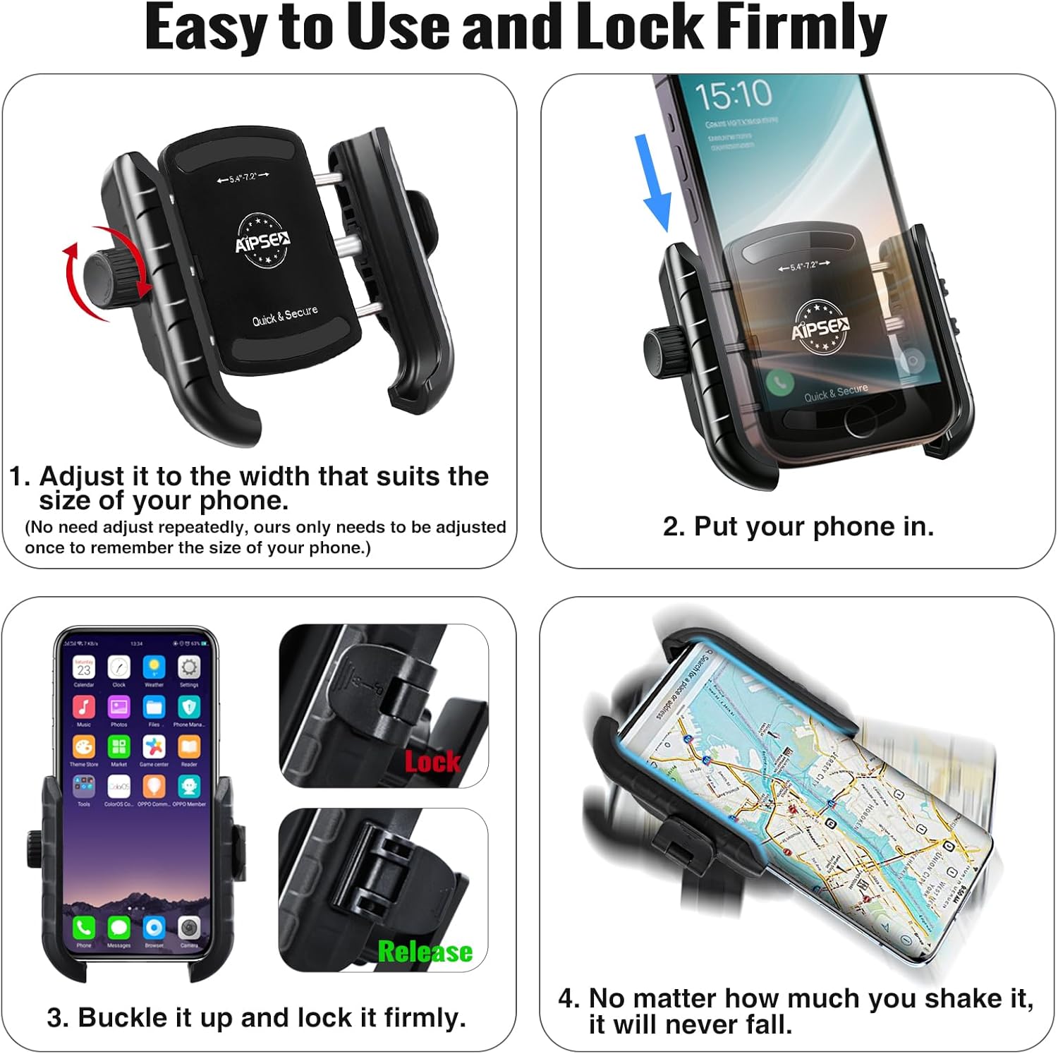 Golf Cart Phone Holder, Strong Magnetic Phone Holder for Golf Cart Universal for Most Cell Phone, Golf Cart Phone Mount Compatible with EZGO/Club Car/Yamaha, Hold Firmly, Install in Seconds - Image 5