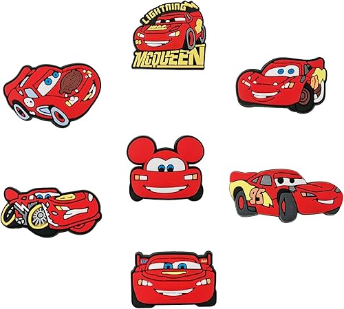 Miniatura 2 de Aimeryup 25pcs Cute Cartoon Charms for Boys Girls,Dog Car Shoe Charms for Kids Teens Adults,PVC Shoe Decoration Charms for Gift Birthday Party