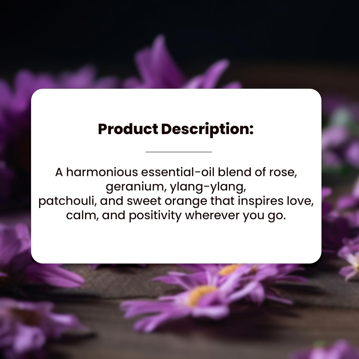 Aura of Love Roll-On Blend Essential Oils of Vanilla, Jasmine, Patchouli & Lavender Romantic & Warm Aromatherapy Fragrance, 10 ml (Pack of 1) - Image 2