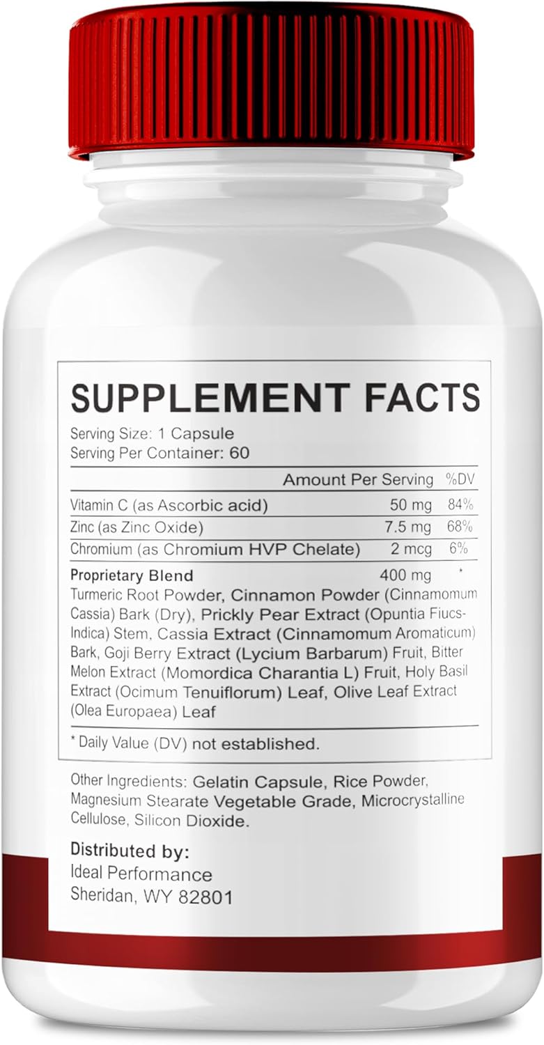 Glyco Thrive Capsules, Official Glyco Thrive Advanced Blood Formula Supplement Pills - Maximum Strength, All Natural Healthy Circulation & Stable Levels, Premium GlycoThrive Reviews (2 Pack)