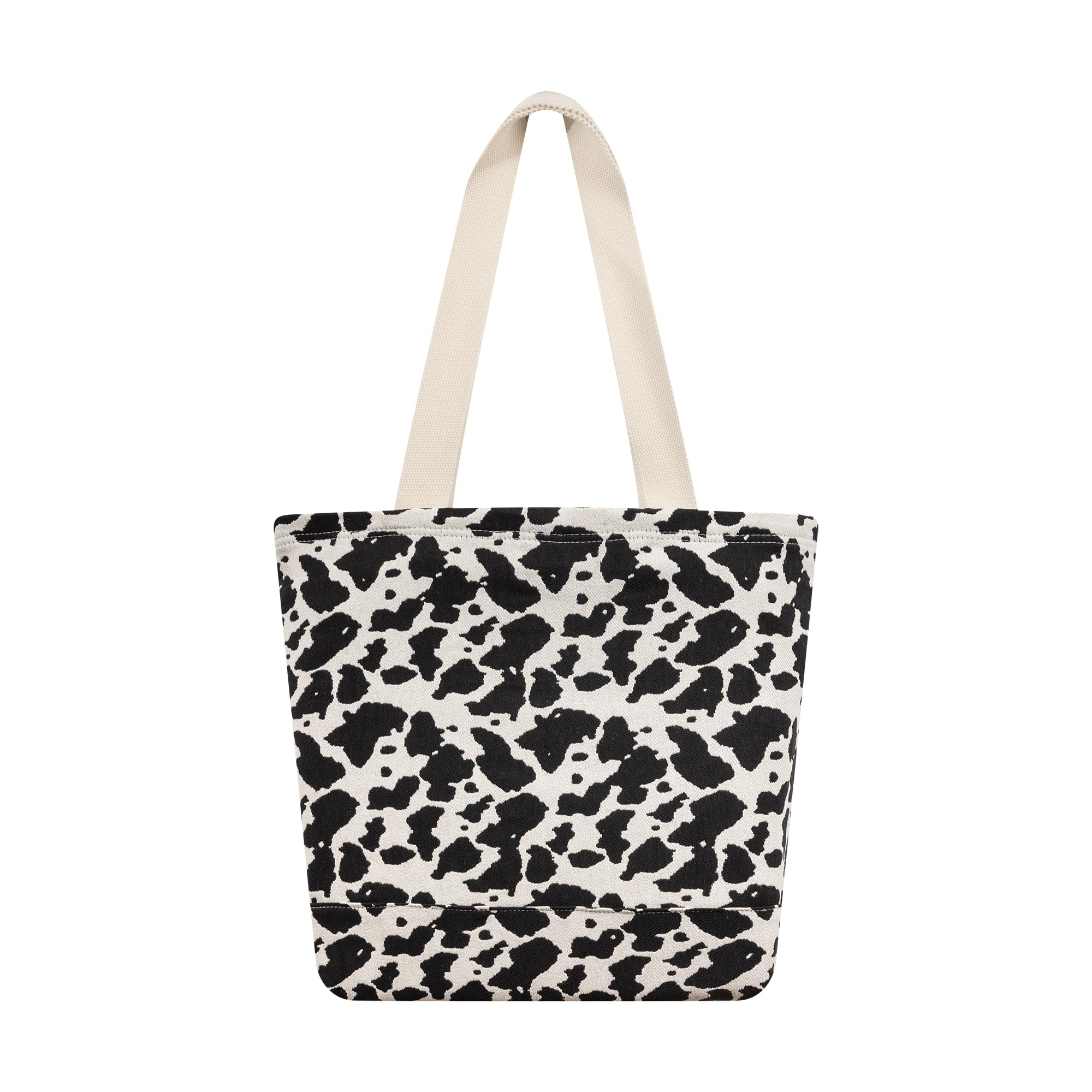 New Era Cow Jacquard Tote Bag 270 - Light Beige, talla única