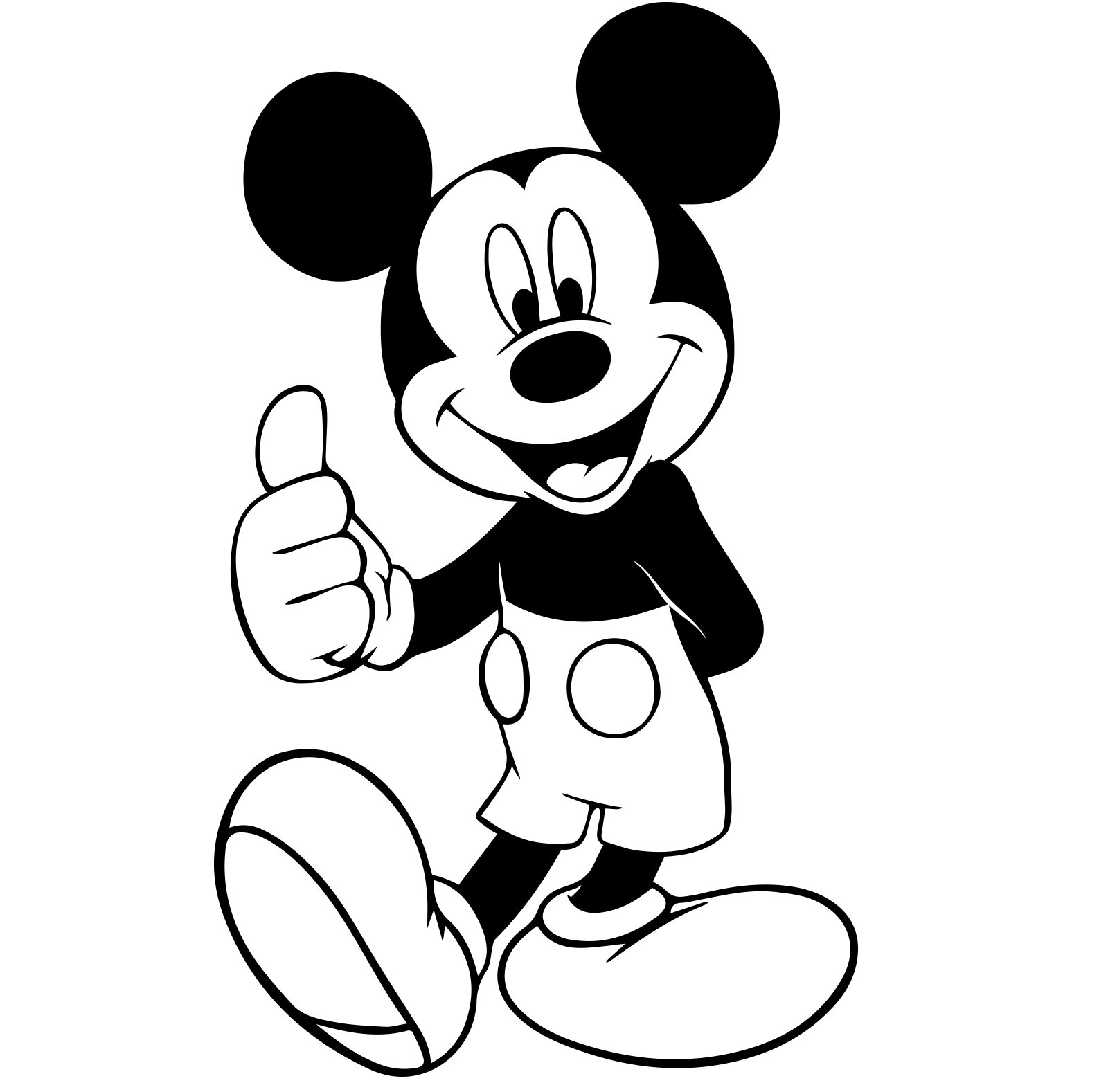 Mickey mouse stickers 20 cm x 12 cm Colour Black Disney, Bedroom, Children Room Stickers, Car vinyl, Windows and Wall Sticker, Wall Windows Art, Decals, Ornament Vinyl Sticker sold by 4Printer