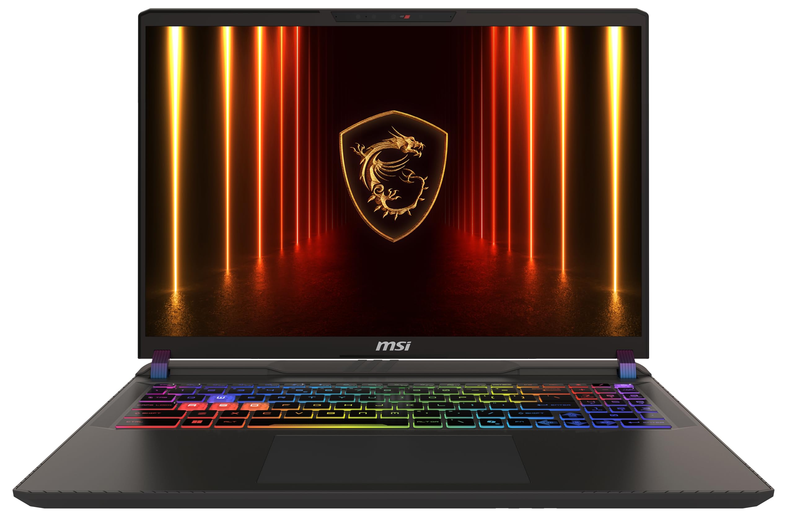 MSI Vector A16 HX, laptop da gioco, display QHD+ 240 Hz, AMD Ryzen 7 8840HX, NVIDIA GeForce RTX 5070 Ti, 16 GB DDR5, 1 TB SSD, Windows 11 Home, tastiera QWERTZ, Cosmos grigio, A8WHG-018
