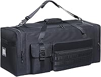 PSLHome 100L Heavy Duty Duffle Bag - 32" XL Equipment Bag for Hockey Gear, Football Pads, Helmet, Gym & Travel with Strap (Black)
